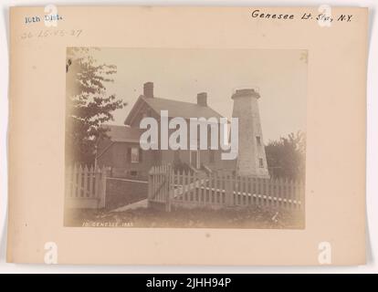 NY - Genesee. Genesee Light Station, New York. 1858-1881. Banque D'Images