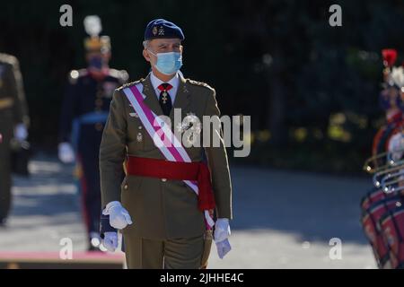 Le roi Felipe VI préside le Swaring in des nouveaux gardes royaux, à Madrid, Espagne avec: Le roi Felipe VI d'Espagne où: Madrid, Espagne quand: 05 Nov 2021 crédit: Oscar Gonzalez/WENN Banque D'Images