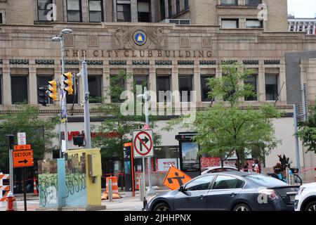 Le City Club Building sur l'avenue Euclid à Cleveland, juin 2022 Banque D'Images