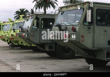 USMC P-19 installations ARFF au MCAS Miramar à San Diego, Californie Banque D'Images