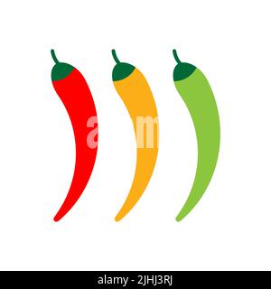 Icône de kit de piment isolé sur fond blanc. Illustration vectorielle Illustration de Vecteur