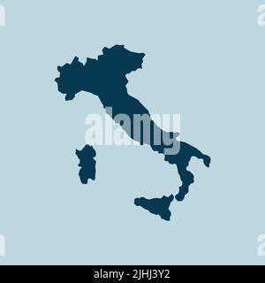 Carte de l'Italie illustration vectorielle Illustration de Vecteur