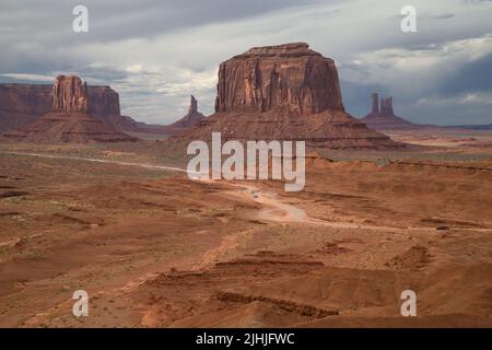 Vue de John Ford point à Monument Valley, Arizona, États-Unis. Banque D'Images