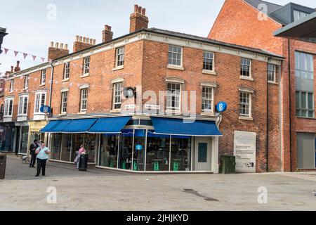 À l'angle de la rue Sincil et de la rue Norman, Lincoln 2022 Banque D'Images