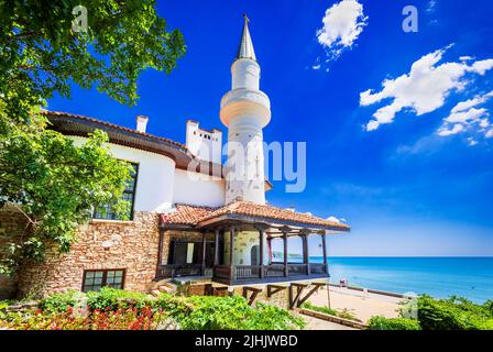 Balchik, Bulgarie. Palais Balchik de la reine Marie roumaine sur la côte bulgare de la mer Noire, au sud de Dobruja Banque D'Images