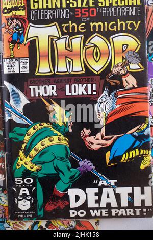 La couverture du livre Thor Banque D'Images