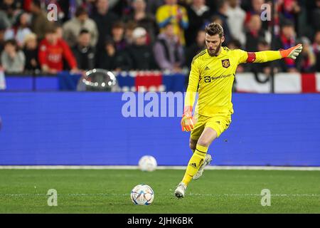 David de Gea (1) de Manchester United pendant le match Banque D'Images