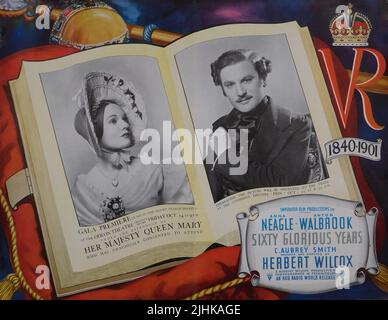 ANNA NEAGLE en tant que Reine Victoria et ANTON WALBROOK en tant que Prince Albert en SOIXANTE ANNÉES GLORIEUSES 1938 réalisateur HERBERT WILCOX Imperator film Productions Ltd. (Herbert Wilcox Productions) / RKO radio Pictures Banque D'Images