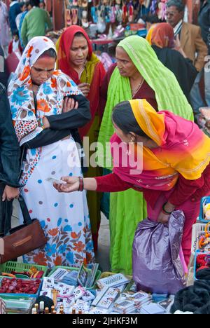 Street Market, Jaipur, Rajasthan, Inde Banque D'Images