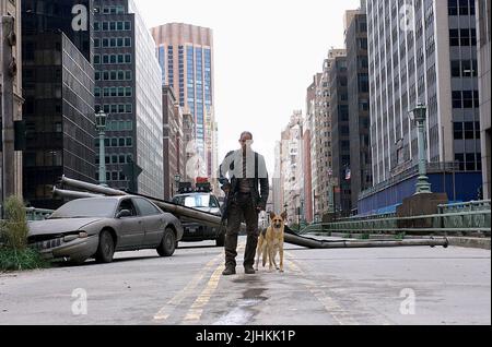 WILL SMITH, chien, I Am Legend, 2007 Banque D'Images