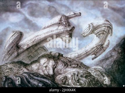 H. R. GIGER ŒUVRE D'ART EXTRATERRESTRE, EXTRATERRESTRE, 1979 Banque D'Images