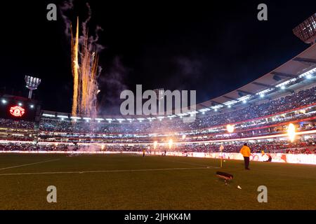 19 juillet 2022: MELBOURNE, AUSTRALIE - JUILLET 19: Crystal Palace joue à Manchester United dans un match de football amical d'avant-saison au MCG le 19th juillet 2022 (Credit image: © Chris Putnam/ZUMA Press Wire) Banque D'Images