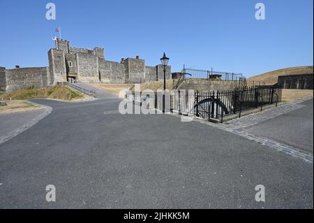 Château de Douvres dans le Kent. Banque D'Images