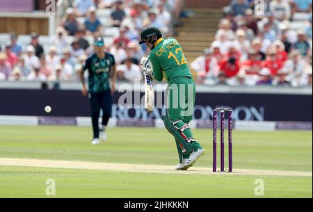 Quinton de Kock d'Afrique du Sud lors du match de la série d'un jour du Royal London entre l'Angleterre et l'Afrique du Sud au Seat unique Riverside, Chester le Street, le mardi 19th juillet 2022. (Credit: Chris Booth | MI News) Credit: MI News & Sport /Alay Live News Banque D'Images