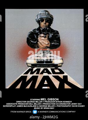 L'affiche de film, MAD MAX, 1979 Banque D'Images