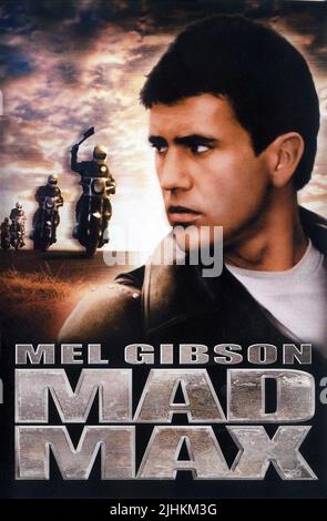 AFFICHE DE MEL GIBSON, MAD MAX, 1979 Banque D'Images