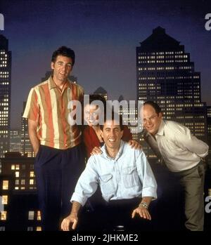 MICHAEL RICHARDS, JULIA LOUIS-DREYFUS, Jerry Seinfeld, JASON ALEXANDER, Seinfeld, 1989 Banque D'Images