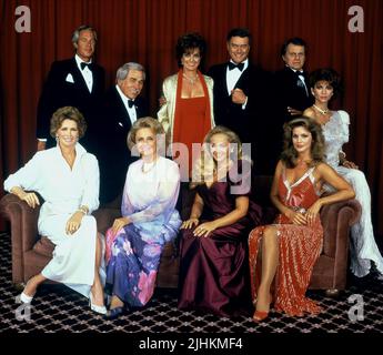 KANALY,KEEL,GRAY,HAGMAN,TILTON,KERCHEVAL,PRINCIPAL,HOWARD,REED,TILTON,PRESLEY, DALLAS, 1985 Banque D'Images