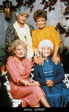 BETTY WHITE, ESTELLE GETTY, HI : BEATRICE ARTHUR, RUE MCCLANAHAN, Golden Girls, 1985 Banque D'Images