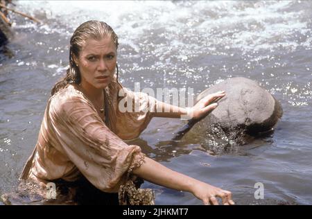 KATHLEEN TURNER, ROMANCING THE STONE, 1984 Banque D'Images