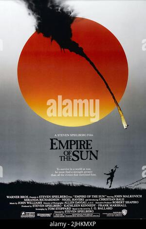 L'affiche de film, EMPIRE DU SOLEIL, 1987 Banque D'Images