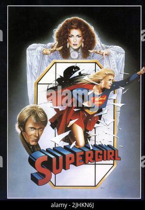 PETER O'TOOLE, Faye Dunaway, HELEN SLATER, SUPERGIRL, 1984 Banque D'Images