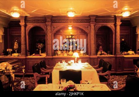 SCÈNE DE TABLE DE DÎNER, TITANIC, 1997 Banque D'Images