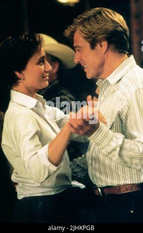 KRISTIN SCOTT THOMAS, Robert Redford, le CHEVAL WHISPERER, 1998 Banque D'Images
