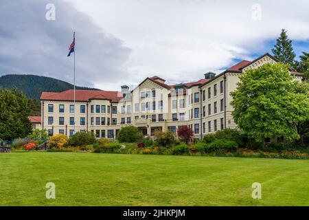 Sitka, AK - 8 juin 2022 : extérieur de la maison de retraite des pionniers de l'Alaska à Sitka, en Alaska Banque D'Images