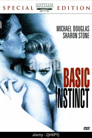 MICHAEL DOUGLAS, Sharon Stone, l'AFFICHE DE BASIC INSTINCT, 1992 Banque D'Images