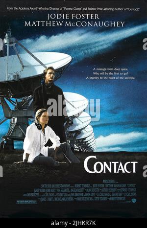 MATTHEW MCCONAUGHEY, JODIE FOSTER, CONTACT, 1997 Banque D'Images