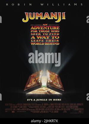 Affiche de film Jumanji, 1995, Banque D'Images