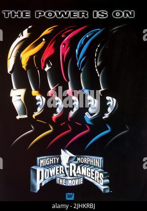 POSTER DE FILM, MORPHIN POWER RANGERS: LE FILM, 1995 Banque D'Images