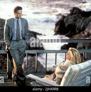 MICHAEL DOUGLAS, Sharon Stone, Basic Instinct, 1992 Banque D'Images