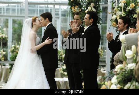 ALYSON HANNIGAN, Jason Biggs, Eugene LEVY, THOMAS IAN NICHOLAS, AMERICAN WEDDING, 2003 Banque D'Images