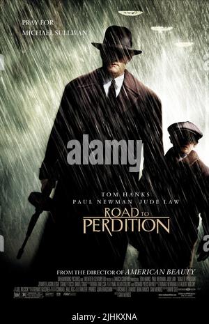 TOM HANKS, TYLER HOECHLIN, chemin de la perdition, 2002 Banque D'Images