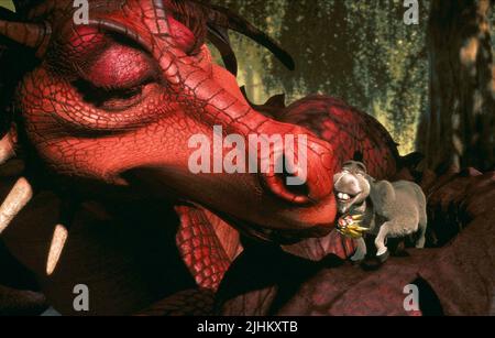 SHREK, l'Âne, Dragon, 2001 Banque D'Images