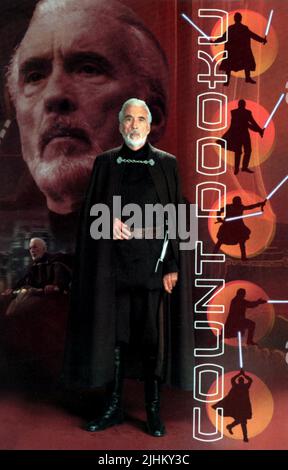 CHRISTOPHER LEE, Star Wars : Episode II - L'ATTAQUE DES CLONES, 2002 Banque D'Images