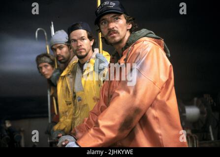 WILLIAM FICHTNER, Allen Payne, Mark Wahlberg, John Hawkes, la tempête parfaite, 2000 Banque D'Images