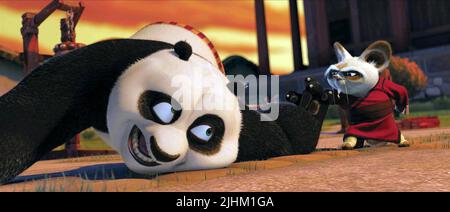 PO LE PANDA, maître Shifu, Kung Fu Panda, 2008 Banque D'Images