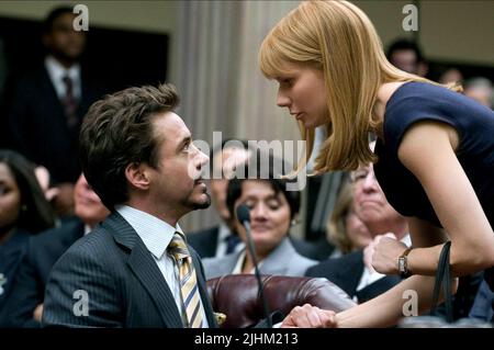 ROBERT DOWNEY JR, Gwyneth Paltrow, IRON MAN 2, 2010 Banque D'Images