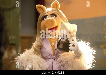 MISS PIGGY, Kermit la grenouille, les Muppets, 2011 Banque D'Images