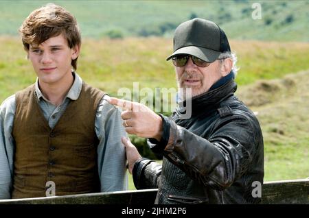 JEREMY IRVINE, Steven Spielberg, cheval de guerre, 2011 Banque D'Images