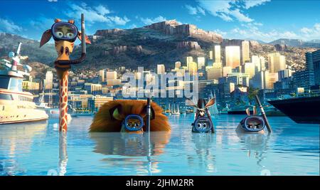 MELMAN, Alex, Marty, Gloria, MADAGASCAR 3 : EUROPE'S Most Wanted, 2012 Banque D'Images