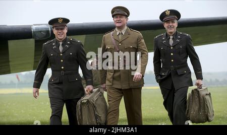 MATT DAMON, Hugh Bonneville, GEORGE CLOONEY, LES MONUMENTS MEN, 2014 Banque D'Images