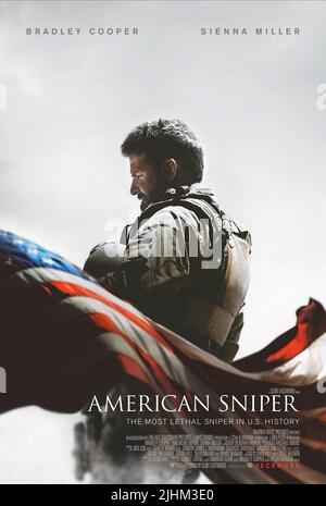 BRADLEY COOPER POSTER, AMERICAN SNIPER, 2014 Banque D'Images