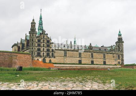 Château médiéval et forteresse de Kronborg à Helsingør, Danemark. Elsinore dans la pièce de William Shakespeare Hamlet, magnifique château Renaissance en Europe Banque D'Images