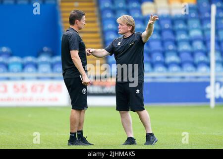 Paul Heckingbottom Manager de Sheffield United et Stuart McCall Manager adjoint de Sheffield United Banque D'Images