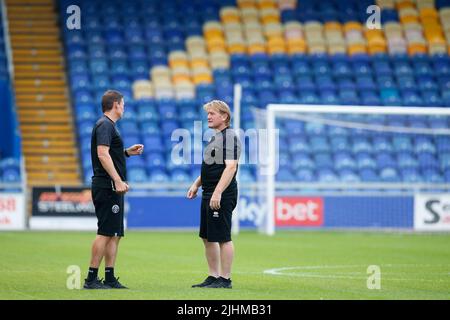 Mansfield, Royaume-Uni. 19th juillet 2022. Paul Heckingbottom Manager de Sheffield United et Stuart McCall Manager adjoint de Sheffield United à Mansfield, Royaume-Uni, le 7/19/2022. (Photo par Ben Early/News Images/Sipa USA) crédit: SIPA USA/Alay Live News Banque D'Images