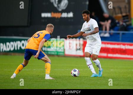 Mansfield, Royaume-Uni. 19th juillet 2022. Rhian Brewster #7 de Sheffield United à Mansfield, Royaume-Uni, le 7/19/2022. (Photo par Ben Early/News Images/Sipa USA) crédit: SIPA USA/Alay Live News Banque D'Images